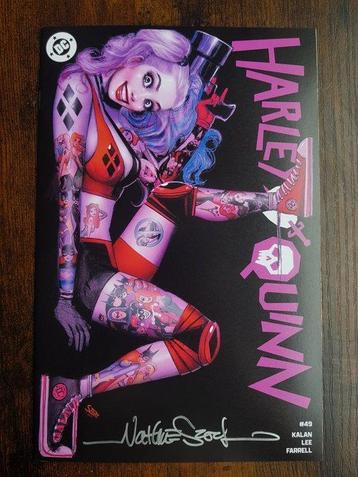 Harley Quinn #49 - Signed by Nathan Szerdy + COA - 1 Signed beschikbaar voor biedingen