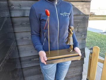 Large, Balloon Girl - Beeld, Bronze - 37 cm - Brons, Marmer