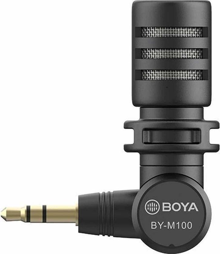 Boya Microfoon By-m110 Condensator Trrs 18 X 72 Mm Zwart, Muziek en Instrumenten, Microfoons, Zo goed als nieuw, Verzenden