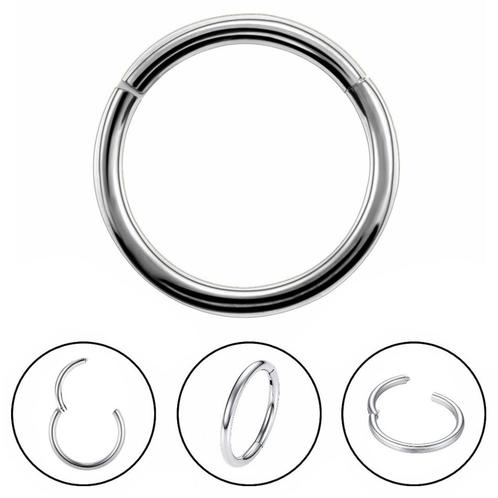 Fako Bijoux® - Chirurgisch Stalen Ring Piercing - Diameter, Handtassen en Accessoires, Piercings, Verzenden