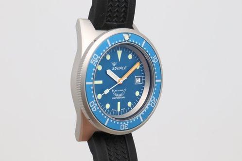 Squale - 1521 - Blue Blasted | Ref. 1521BLUEBL.VO - Heren -, Handtassen en Accessoires, Horloges | Heren