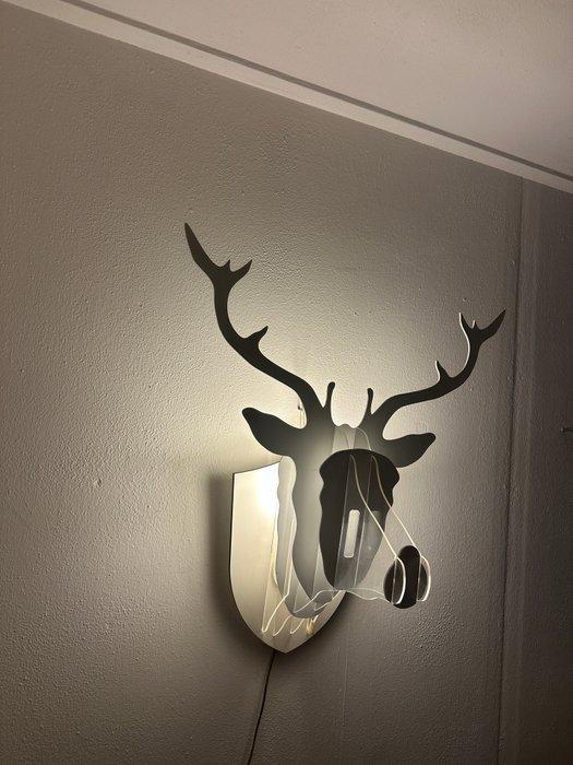 Steinhauer - Wandlamp - Plastic, Hout - Hert/gewei lamp, Antiek en Kunst, Kunst | Designobjecten