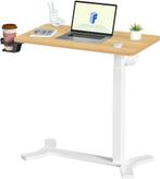 Laptoptafel - Bijzettafel - Verstelbaar - Wit/Bruin - E26 -, Huis en Inrichting, Verzenden, Nieuw