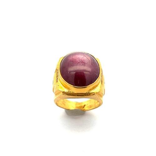 Bague Or fin -  25.16ct. tw. Rubis - Diamant, Handtassen en Accessoires, Ringen