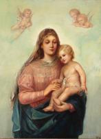 Scuola mitteleuropea (XIX) - La Vergine col bimbo e tre