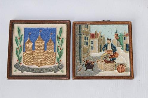 Tegel (2) - De Porceleyne Fles, Delft - L.E.F. Bodart (1888, Antiek en Kunst, Antiek | Glaswerk en Kristal
