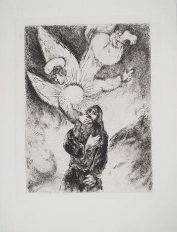 Marc Chagall (1887-1985) - Ange et prophète (Vocation de