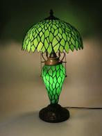 Tiffany-Style 30x55 cm - Tafellamp - Glas, Metaal -, Antiek en Kunst, Curiosa en Brocante