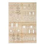 Houten bouwset kerstkerk, 37 delen, zb-zak 1st.  miniatuur, Nieuw