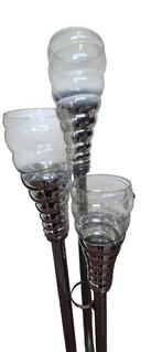 Staande lamp - Staal, Glas - Piantana uit de jaren ’70, Antiek en Kunst, Antiek | Verlichting