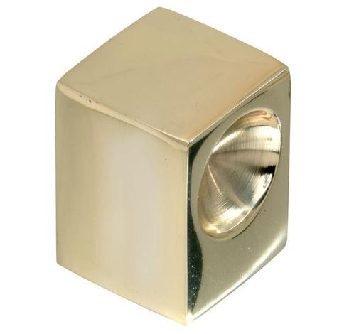 Meubelknop Karé 20mm messing ongelakt, Huis en Inrichting, Woonaccessoires | Overige, Nieuw