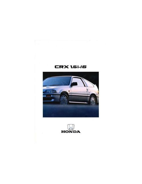 1987 HONDA CIVIC CRX 1.6i-16 BROCHURE DUITS, Livres, Autos | Brochures & Magazines