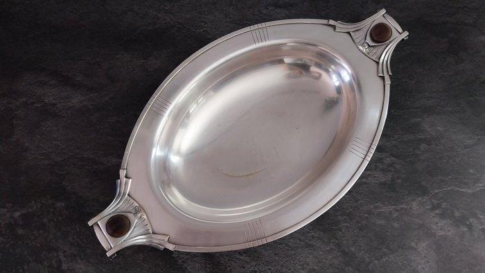 Roux-Marquiand, orfèvre - Presenteerblad (2) - Verzilverd -, Antiquités & Art, Art | Objets design