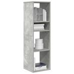 vidaXL Boekenkast 34x31x112 cm bewerkt hout betongrijs, Verzenden, Nieuw