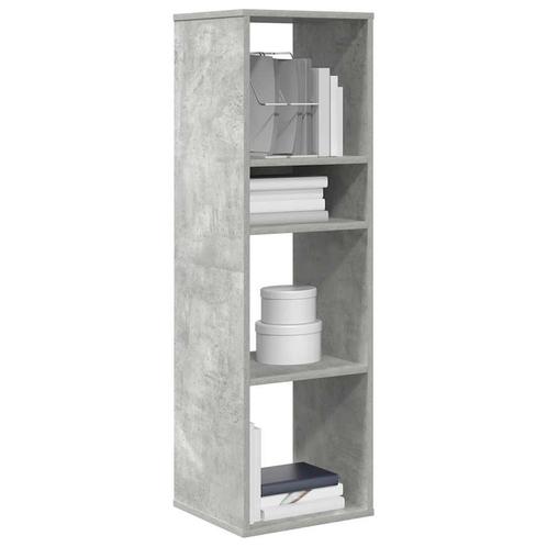 vidaXL Boekenkast 34x31x112 cm bewerkt hout betongrijs, Huis en Inrichting, Kasten | Boekenkasten, Nieuw, Verzenden
