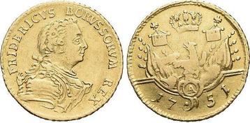 Goud-1/2 Friedrichsdor 1751 A Brandenburg-Preussen Prui... beschikbaar voor biedingen