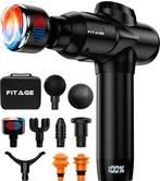 2dekans | FITAGE - Massage Gun Warm & Koud - 8 Opzetstukken, Sport en Fitness, Ophalen of Verzenden, Nieuw
