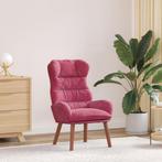 vidaXL Ligbed Wijndrapp Velvet, Huis en Inrichting, Fauteuils, Verzenden, Nieuw