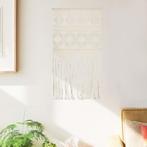 vidaXL Wandhanger macramé 40x80 cm katoen, Huis en Inrichting, Stoffering | Tapijten en Vloerkleden, Verzenden, Nieuw