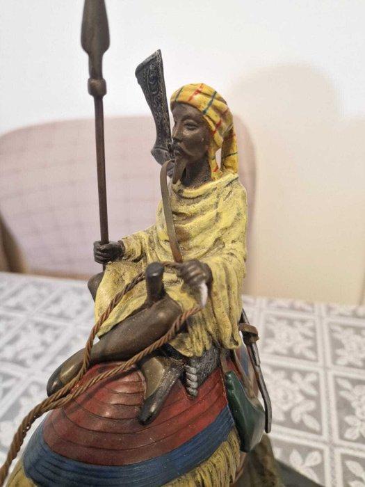 M.Lecourt - sculptuur, Vienna Bronze Orientalist Camel Rider, Antiek en Kunst, Curiosa en Brocante