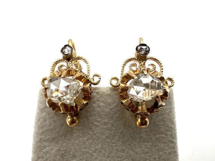 Oorbellen - 18 karaat Roségoud Diamant (Natuurlijk), Handtassen en Accessoires, Oorbellen