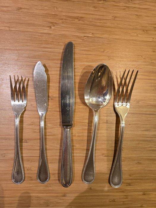 Christofle - Bestekset (46) - parels - Verzilverd, Antiek en Kunst, Antiek | Meubels | Tafels