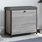 vidaXL Schoenenbankje met klaplade 62x32x56 cm grijs sonoma, Verzenden, Nieuw