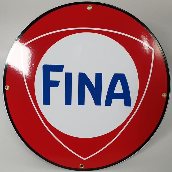 Fina vlak emaille bord, Verzamelen, Merken en Reclamevoorwerpen, Verzenden