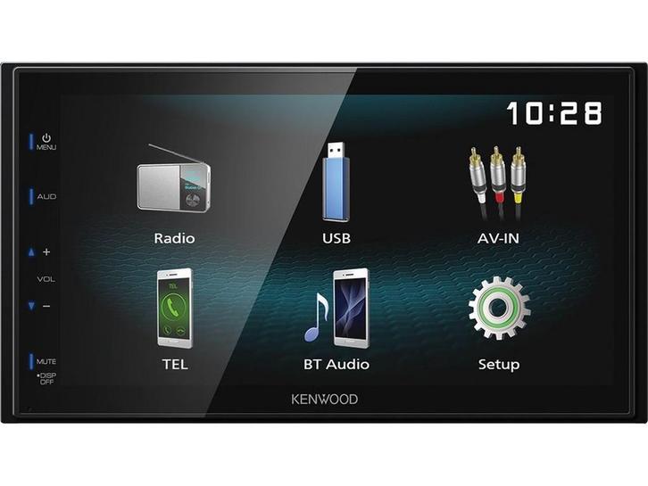 Kenwood DMX120BT - Dubbel din - Touchscreen - Zwart, Huis en Inrichting, Woonaccessoires | Overige, Zo goed als nieuw, Verzenden