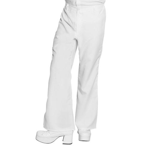 Disco Broek Wit M/L, Kleding | Heren, Carnavalskleding en Feestkleding, Nieuw, Verzenden