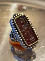 Carneool - Zilver - Zegelring - Zilveren zegelring