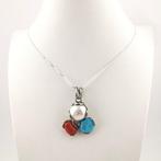 Ketting met hanger Verguld - 35.00ct. tw. Koraal - Parel -