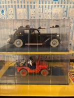 Tintin - Ensemble de 2 voitures 1:24 - la jeep Rouge + La, Nieuw
