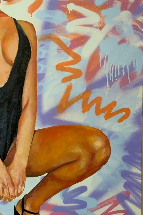 ocasi delamancha - Hermanas, Antiek en Kunst, Kunst | Schilderijen | Modern