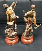 Auguste Moreau (1834-1917) - Statuette, Couple de, Antiek en Kunst