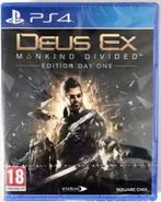 Deus Ex Mankind Divided-Day One Edition Frans (PlayStation, Games en Spelcomputers, Ophalen of Verzenden, Nieuw