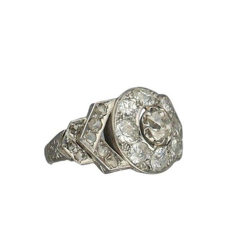Ring Platina Diamant (Natuurlijk), Handtassen en Accessoires, Ringen