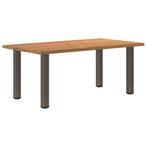 vidaXL Eettafel rechthoekig 180x100x74 cm massief eikenhout, Huis en Inrichting, Verzenden, Nieuw