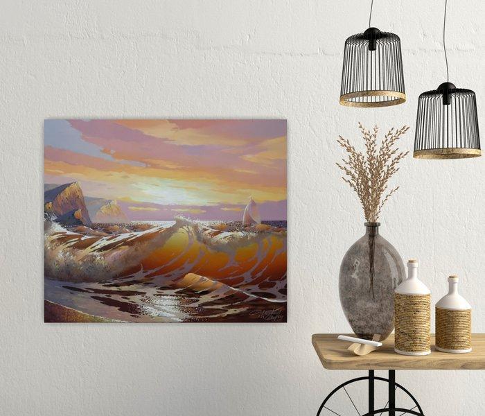 Ihor Tormin - Golden surf, Antiek en Kunst, Kunst | Schilderijen | Modern