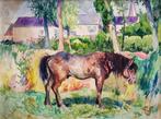 Rodolphe de Saegher (1871-1941) - Le cheval, Antiquités & Art, Art | Peinture | Classique