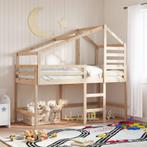 vidaXL Halfhoogslaper met ladder en bedhuis grenenhout, Verzenden, Nieuw