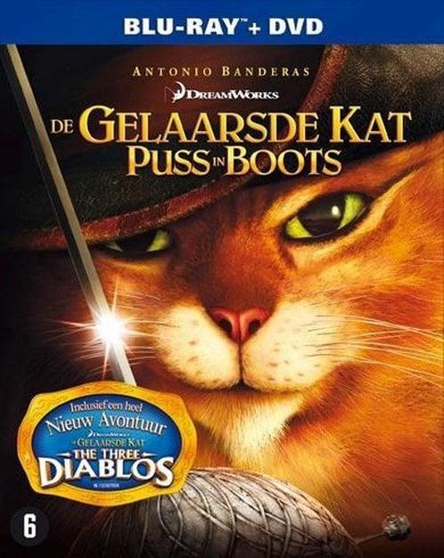 De gelaarsde kat (blu-ray tweedehands film), Cd's en Dvd's, Blu-ray, Ophalen of Verzenden
