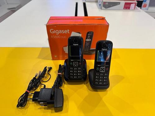 Gigaset | AS690AR Duo Zwart+ 2 jaar garantie, Télécoms, Téléphones fixes | Combinés & sans fil, Enlèvement