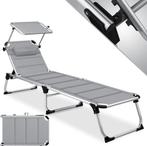 Ligbed - Ligstoel - Zonnebed - Opvouwbaar - Grijs - KESSER®, Tuin en Terras, Verzenden, Nieuw