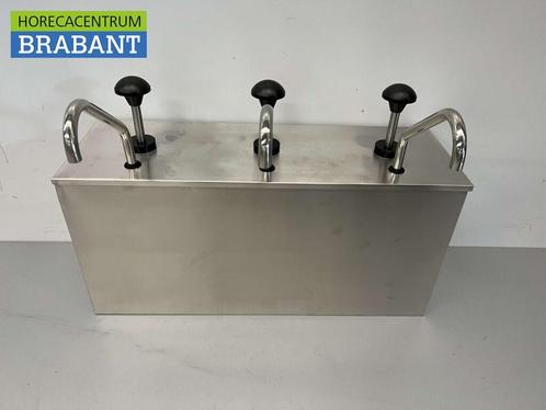 HCB RVS Sauzenbar 3 Dubbele Sauspomp Sausdispenser 3 x 4, Zakelijke goederen, Horeca | Keukenapparatuur, Ophalen of Verzenden