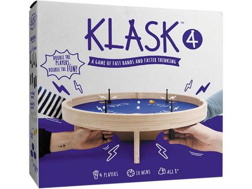 Klask 4 spelers bordspel - Magnetisch spel - Bordspellen, Huis en Inrichting, Woonaccessoires | Overige, Zo goed als nieuw, Verzenden