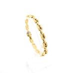 Gouden Bismarck schakel armband | 19,5 cm (schakelarmband), Ophalen of Verzenden, Gebruikt, Overige kleuren, Goud