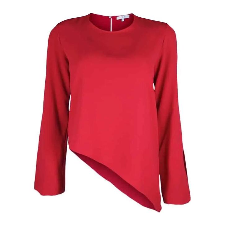 IRO • rode cut-out blouse Awefa • 34, Kleding | Dames, Blouses en Tunieken, Rood, Nieuw, Maat 42/44 (L), Verzenden