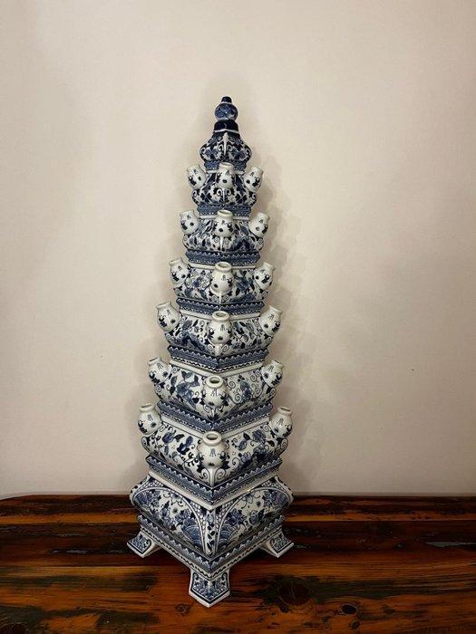 Vaas - Delfts Blauw - Aardewerk - Handbeschilderd XXL, Antiquités & Art, Curiosités & Brocante