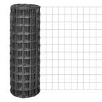 vidaXL Euro hek 25x1 m staal grijs, Verzenden, Nieuw